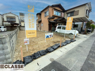 【前面道路含む現地写真】 | 城陽市平川長筬　売土地　建築条件無し
