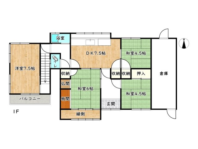 姫路市夢前町莇野／中古戸建の間取り