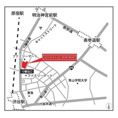 【地図】 | SHIBUYACAST.APARTMENT