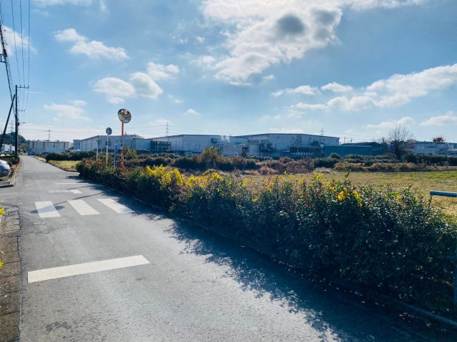 建築条件なし 売地60坪　ふじみ野市大井武蔵野の前面道路含む現地写真