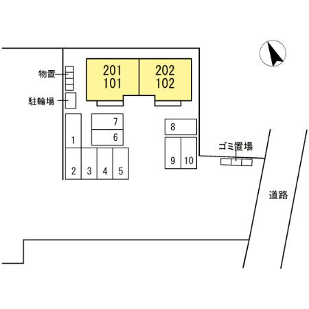 アヴニール西福原　Ⅱの区画図