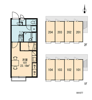 【区画図】 | レオパレスWinⅡ | 画像3