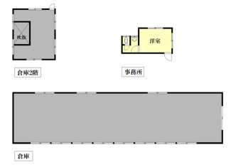 【間取り】 | 丹波市春日町上三井庄　貸倉庫