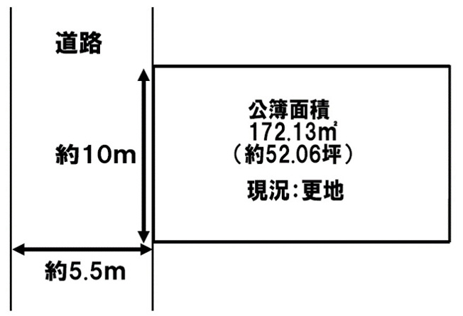 【土地図】 | 京丹波町実勢坪井 売土地 | お好きなハウスメーカー・工務店にて建築頂けます。