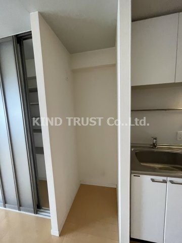 Ciel・D東梅田のキッチン|冷蔵庫を置くスペースです