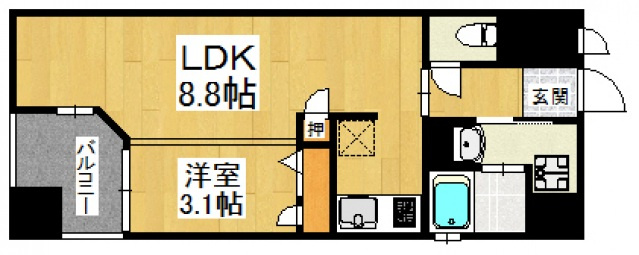 【間取り】 | ロールベール博多駅前