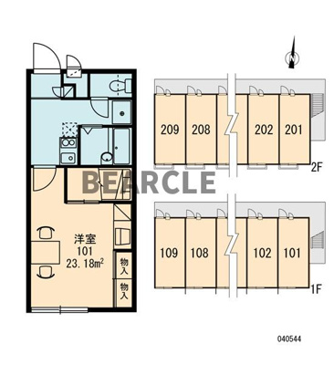 【区画図】 | レオパレスポケットⅡ