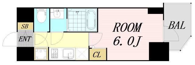 S-RESIDENCE都島Lux 仲介手数料無料の間取り