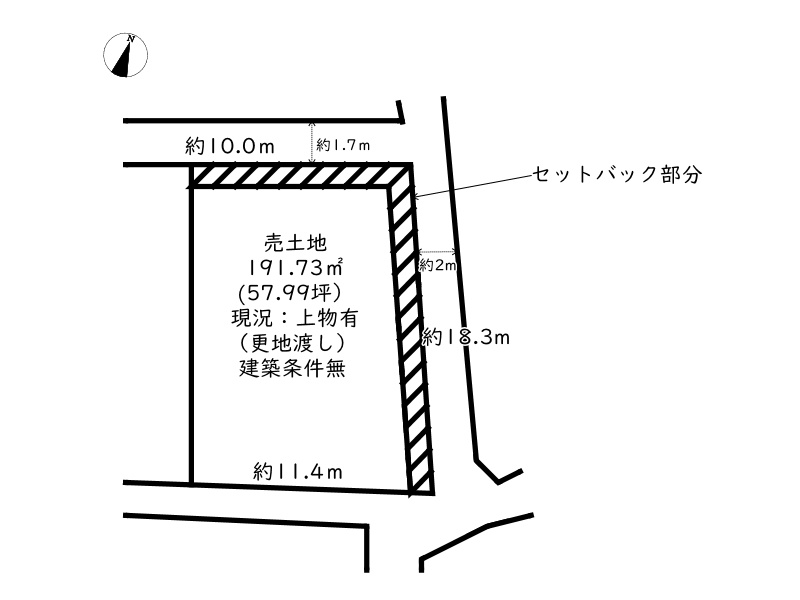 姫路市大津区吉美／売土地の土地図