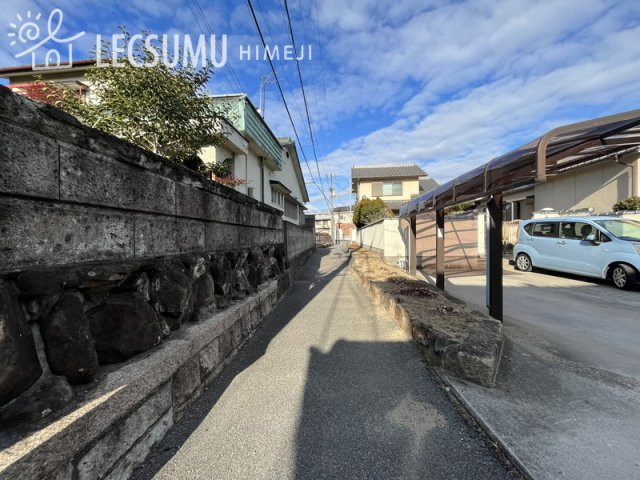 姫路市大津区吉美／売土地の前面道路含む現地写真