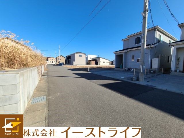 平豊間第7の前面道路含む現地写真|南側6.0ｍの全面道路です。2024.1.17撮影