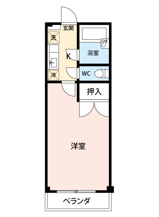パレス内藤２　　　刈谷市近郊の賃貸はクラスホームの間取り