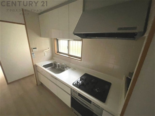 壁付けシステムキッチンはスペースの最大限の有効活用が可能で、動線がスムーズになり調理や準備が快適で効率的に行えます。収納スペースや吊り戸棚が設けられ、調理器具や食器類をスマートに収納できます。