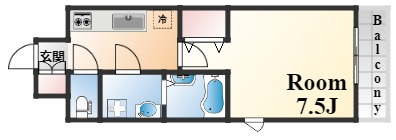 レジュールアッシュ神戸元町の間取り