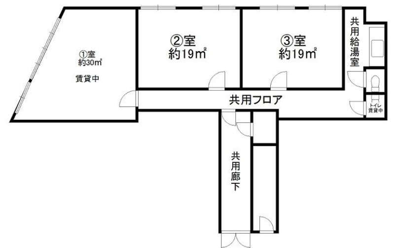 守山市守山１丁目の店舗一部の間取り
