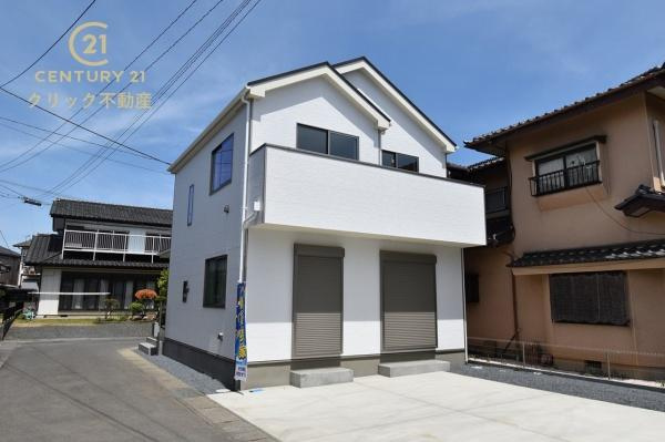 ハートフルタウン 　水戸市姫子　2期　限定１棟！の外観|赤塚駅まで車4分。梅が丘小徒歩18分、見川中徒歩32分。人気の梅が丘通り近く、 周辺環境充実で生活利便性◎3台並列駐車可能。 家計に優しい都市ガス物件です。