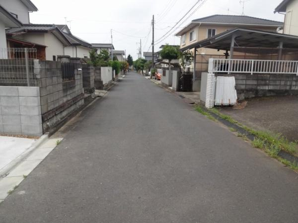 いろどりアイタウン　茨城町前田　22-P1の前面道路含む現地写真|現地撮影（2023年6月）
