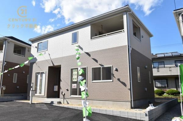 Cradlegarden　 日立市相田町　第5　2の外観|小木津駅まで車9分。田尻小徒歩20分、日高中徒歩29分。 国道6号へのアクセス良好で通勤通学、お買い物に便利。 新築分譲全15棟。並列駐車可能です。