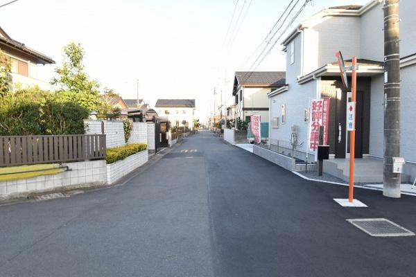 ハートフルタウン 　笠間市旭町　8期　1の前面道路含む現地写真|現地撮影（2023年8月）
