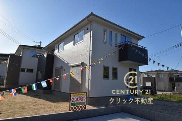 ケイアイB-H　水戸市見川　2期 　2の外観|水戸駅車12分。見川小徒歩13分、見川中徒歩18分。四季の移ろいが感じられる桜川緑地近くの閑静な住宅地。周辺環境充実で生活利便性◎ 段差のないオールフローリング♪