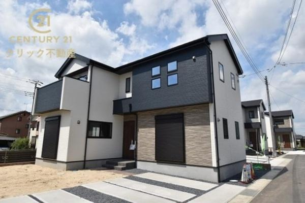 ケイアイフィット　ひたちなか市東石川　5期 　5の外観|勝田駅車8分。外野小徒歩10分、大島中徒歩10分。 幹線道路へのアクセス良好で通勤、通学にも便利。 商業施設も近く生活利便性◎