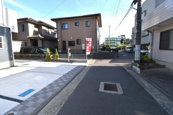 ブルーミングガーデン  水戸市見和1丁目　2の前面道路含む現地写真|現地撮影（2023年9月）
