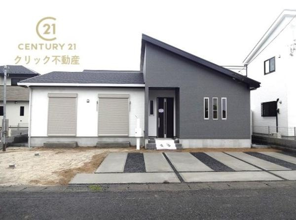 ケイアイフィット　那珂市菅谷　9期 　4の外観|上菅谷駅徒歩11分。菅谷西小徒歩2分、第一中徒歩30分。 閑静な住宅地。生活動線がコンパクトと人気の平屋建て！周辺環境充実で生活利便性◎ 子育て世代にもシニア世代にもおすすめです。