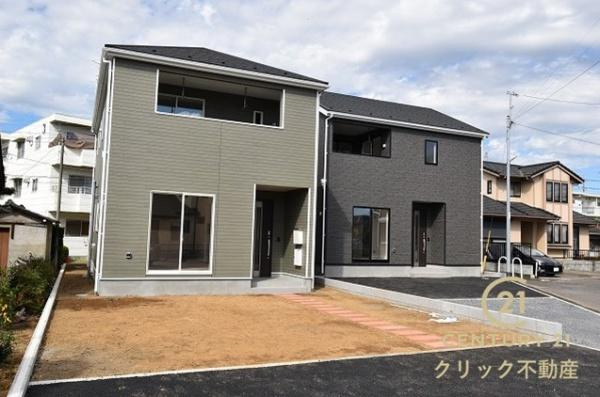 Cradlegarden 　水戸市石川　第3　1の外観|赤塚駅まで徒歩15分。石川小徒歩4分、石川中徒歩17分。 閑静な住宅地でありながら幹線道路へのアクセス良好！ 並列駐車可能、生活利便性◎