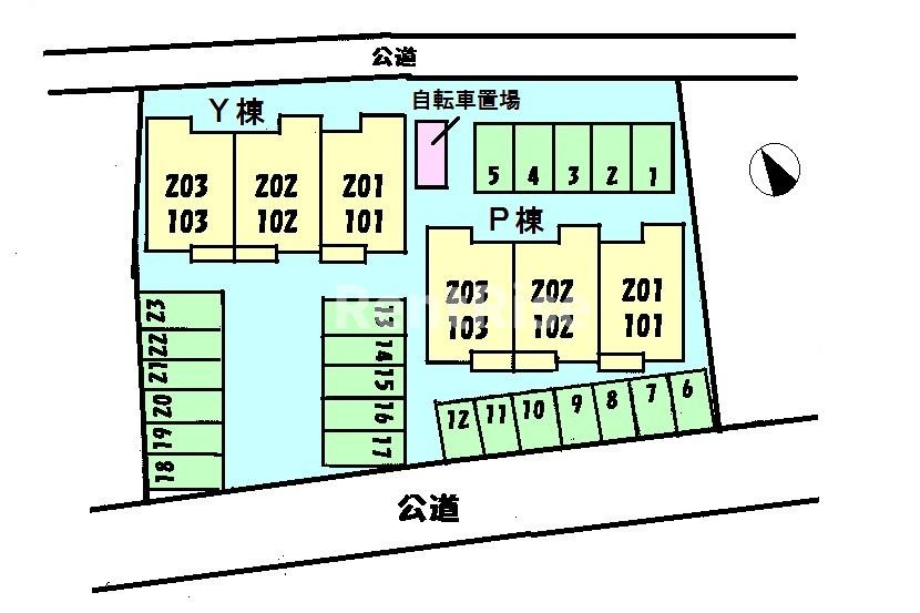 プルメリアＹの駐車場|駐車場
