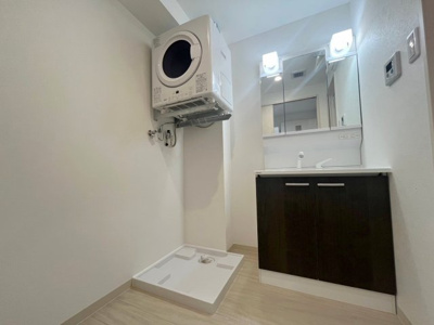 【洗面所】 | クレステージ北谷 | ※退去前の為、新築時の写真になっております