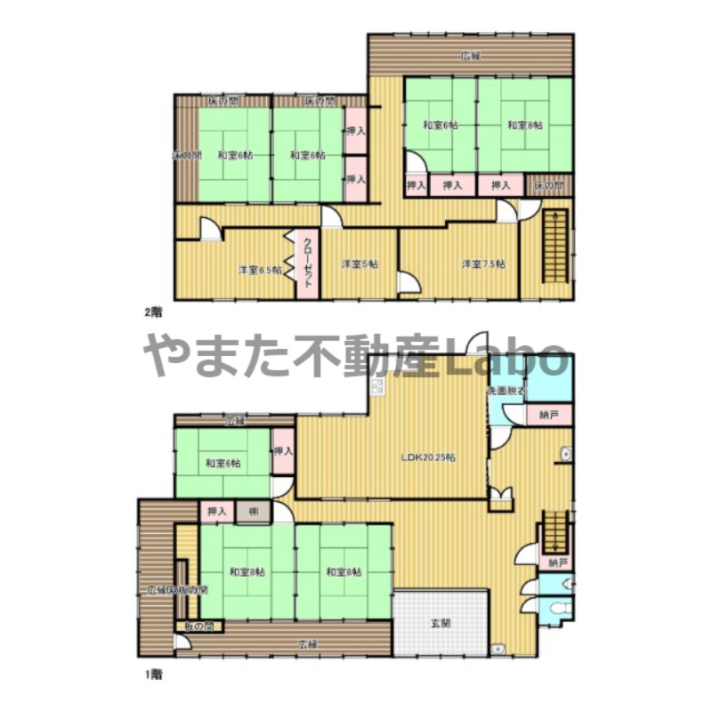 岩美郡岩美町田後中古戸建の間取り