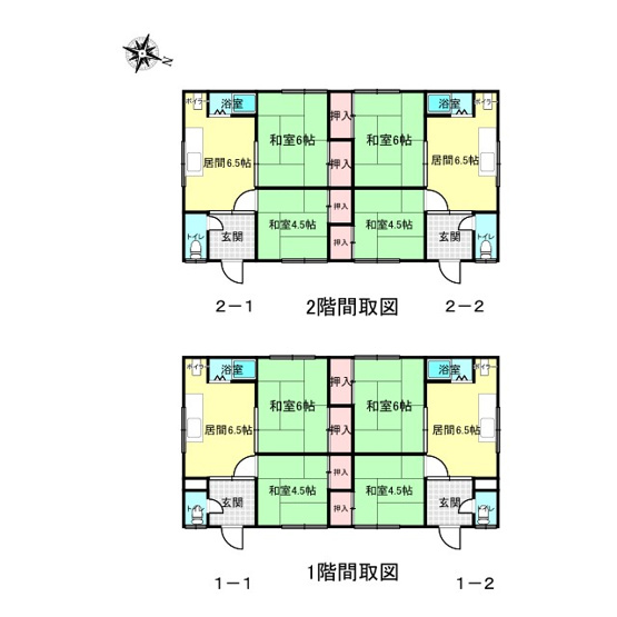【間取り】 | 網走市桂町２丁目４１番地７、４４番地４、４５番３９　中古売共同住宅