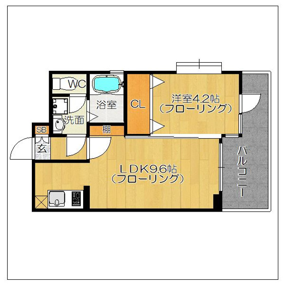 【間取り】 | ヴェルデ平尾 | 現況優先。