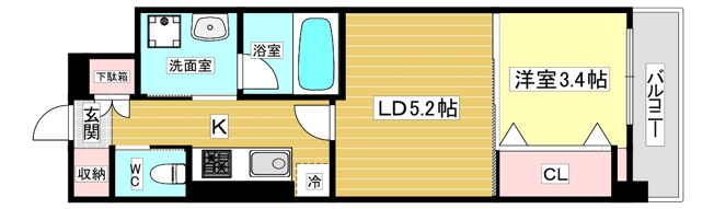 【間取り】 | 西宮北口プライマリーワンガーデンテラス
