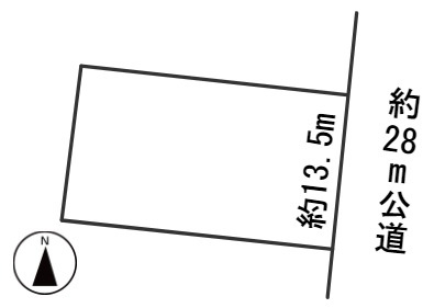 ６１９２３　岐阜市岩崎土地の区画図