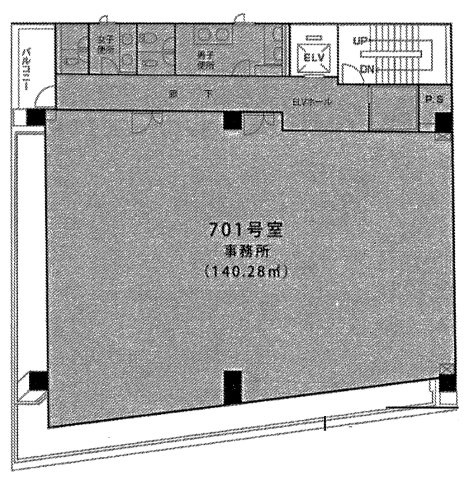 No.R浜松町（ナンバーアール浜松町）の間取り