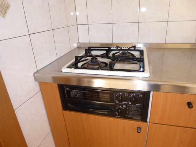 サンテームYのキッチン|２口ガスコンロ