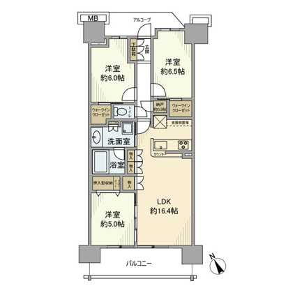 プラウド大府　　刈谷市近郊の賃貸はクラスホーム刈谷店の間取り