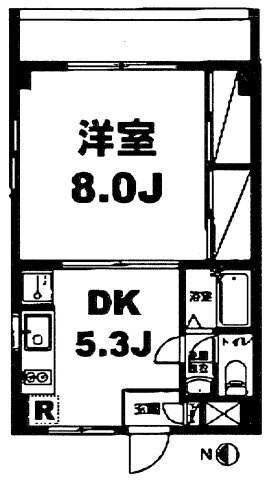 月村マンションNo.７の間取り