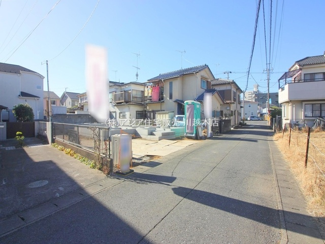 月々７万円台～　新築戸建　川越市小ケ谷の前面道路含む現地写真