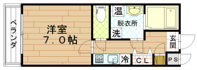 エリーフラッツ嵐山の間取り