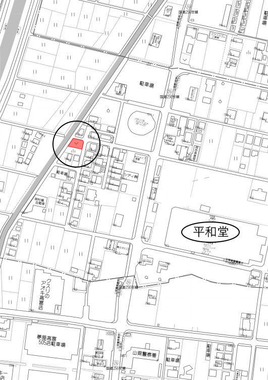 土地　高木の地図