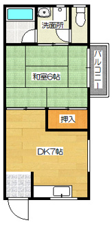 【間取り】 | ジャスト川部Ⅰ