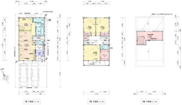 百石町　3号地　新築戸建の間取り|建物面積　87.46㎡　（約26.45坪）