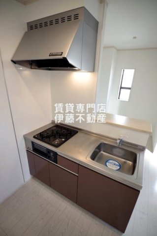 LUCE Ⅱのキッチン|システムキッチン（グリル付二個口ガステーブル）