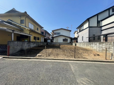 【前面道路含む現地写真】 | 岸和田市中北町・土地41坪・建築条件なし・更地渡し・区画整理地内 | 前面道路含む現地写真です