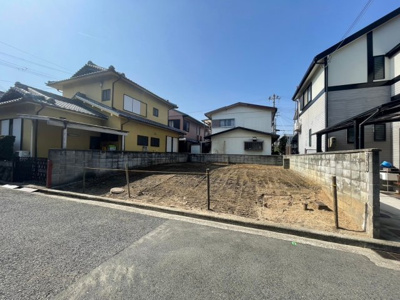 【前面道路含む現地写真】 | 岸和田市中北町・土地41坪・建築条件なし・更地渡し・区画整理地内 | 前面道路含む現地写真です