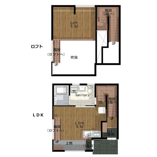 ESPRESSO 清須の間取り|プライベート空間が保てる間取り