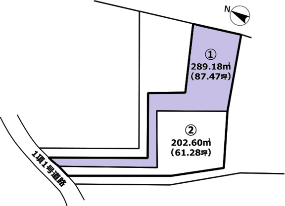 【土地図】 | 熱海市下多賀　売地　区画②