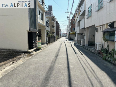 【前面道路含む現地写真】 | 明石市本町二丁目　売り土地（建築条件なし） | 前面道路幅員約6.1ｍ！！